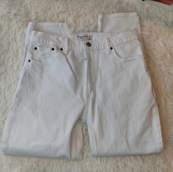 New Abercrombie & Fitch The Skinny High Rise Jeans White Size 28 - Picture 6 of 11